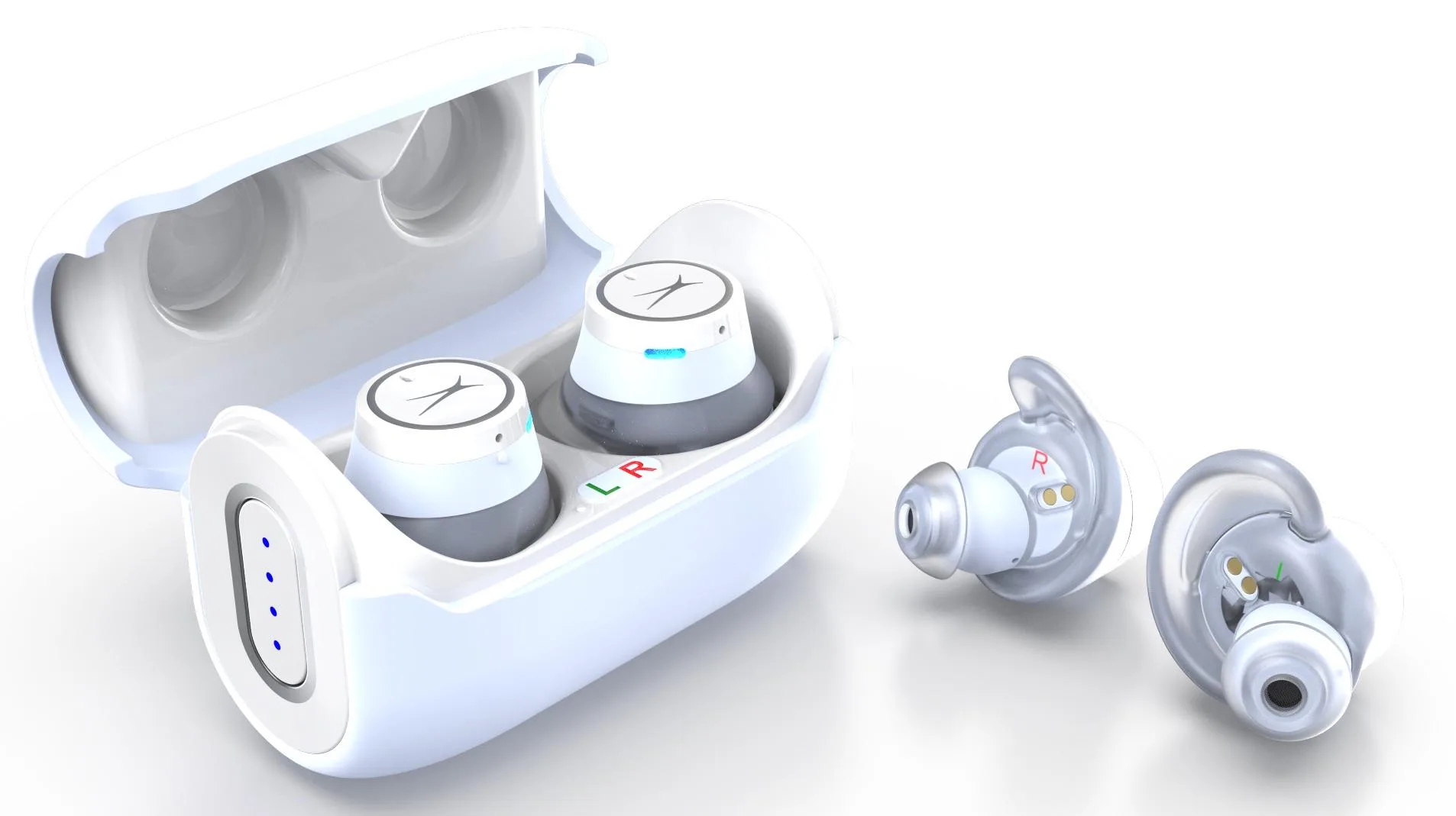 Altec Lansing White Hydrabuds Truly Wireless Bluetooth Earphones