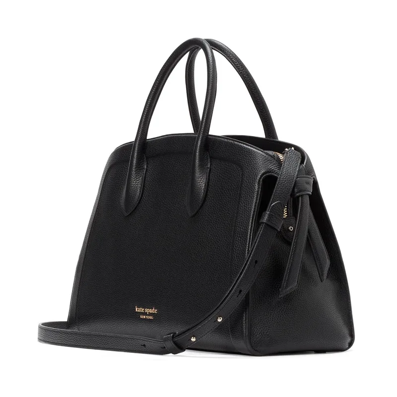 kate spade new york Knott Large Zip Top Satchel - Black