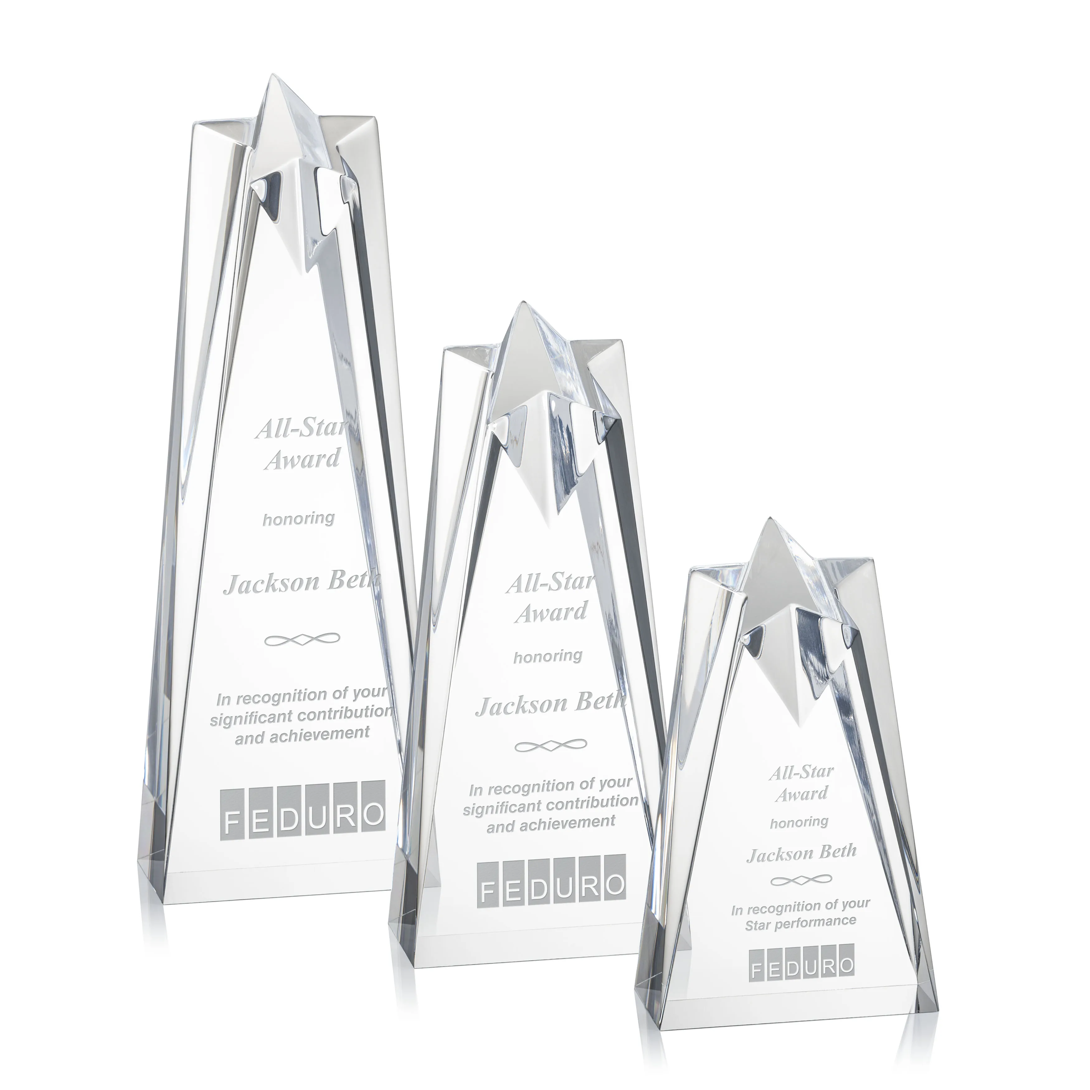 No Base, Laser Engraving, Clear