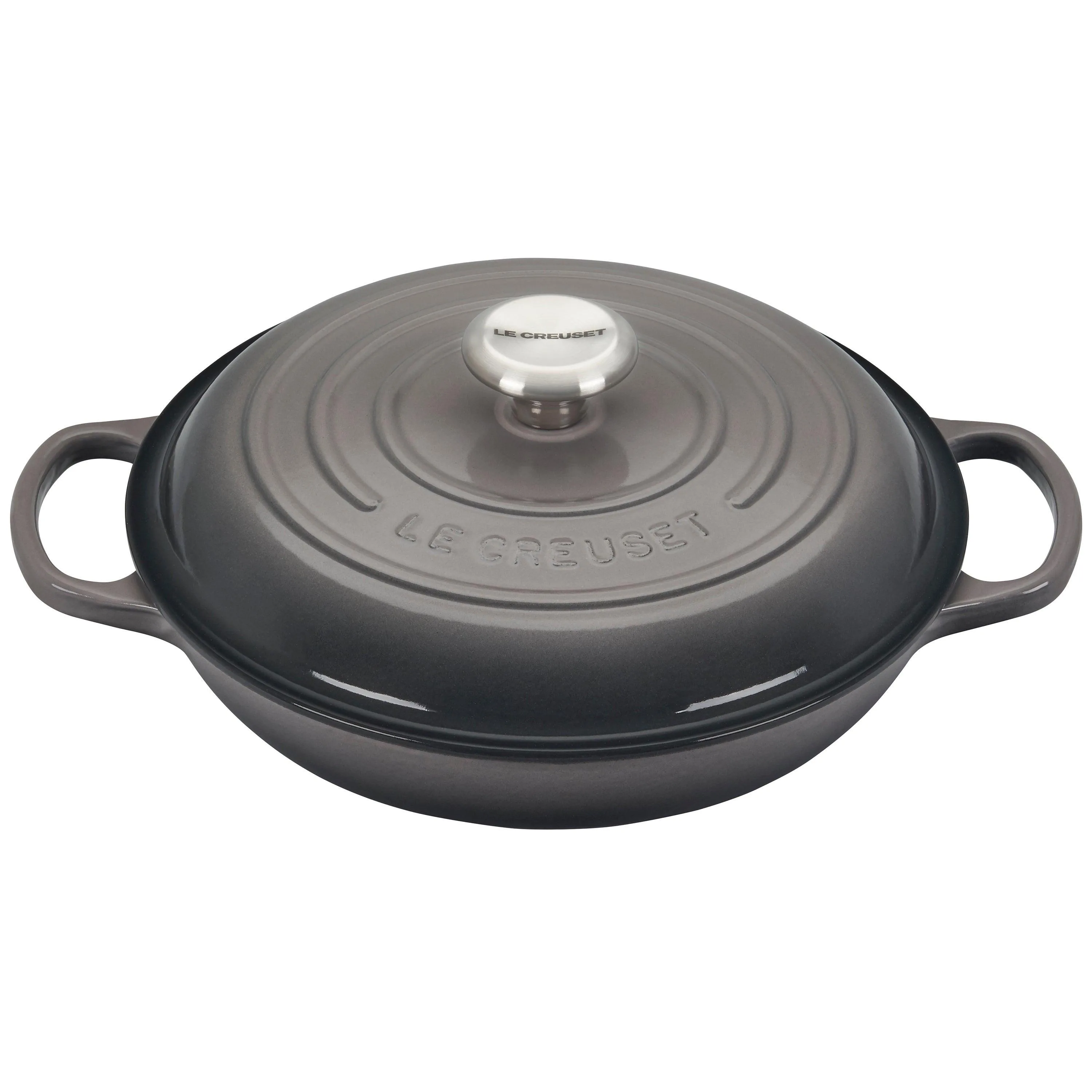 Le Creuset 2.25Qt Signature Cast Iron Braiser Oyster
