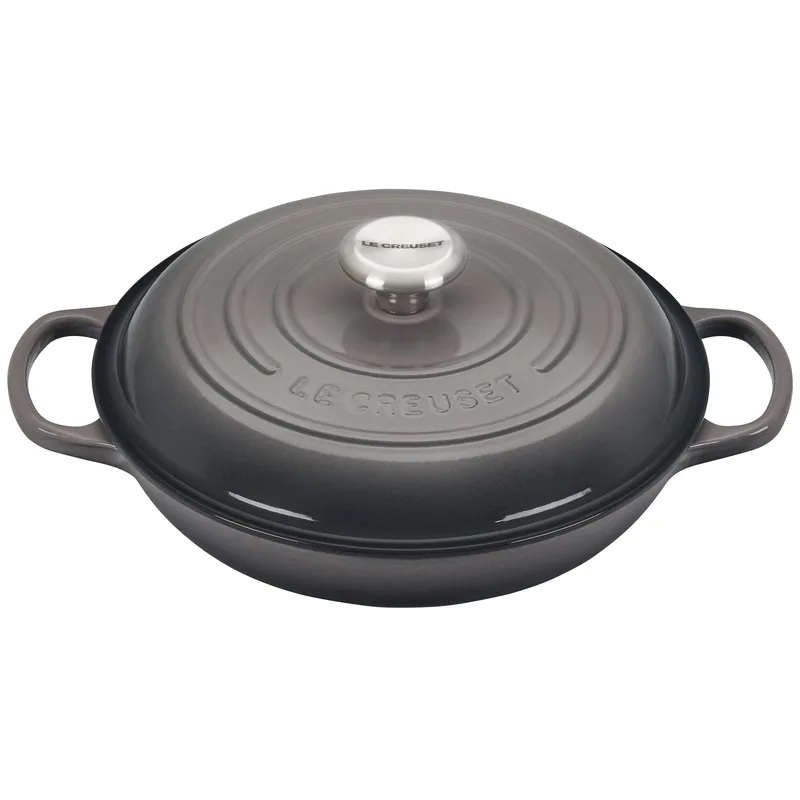 Le Creuset 2.25Qt Signature Cast Iron Braiser Oyster