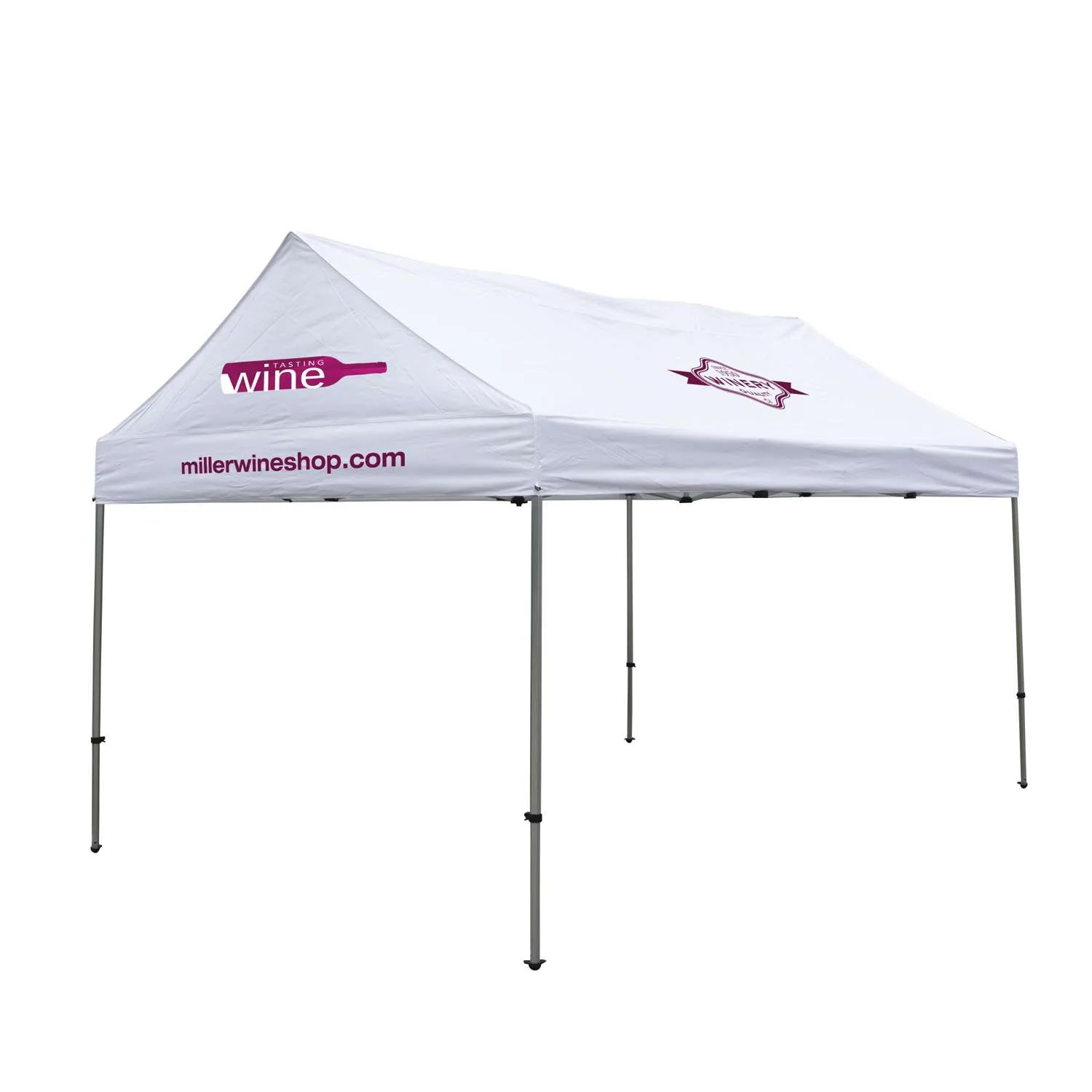 10' x 15' Gable Tent Kit (Full-Color Imprint, 3 Locations)