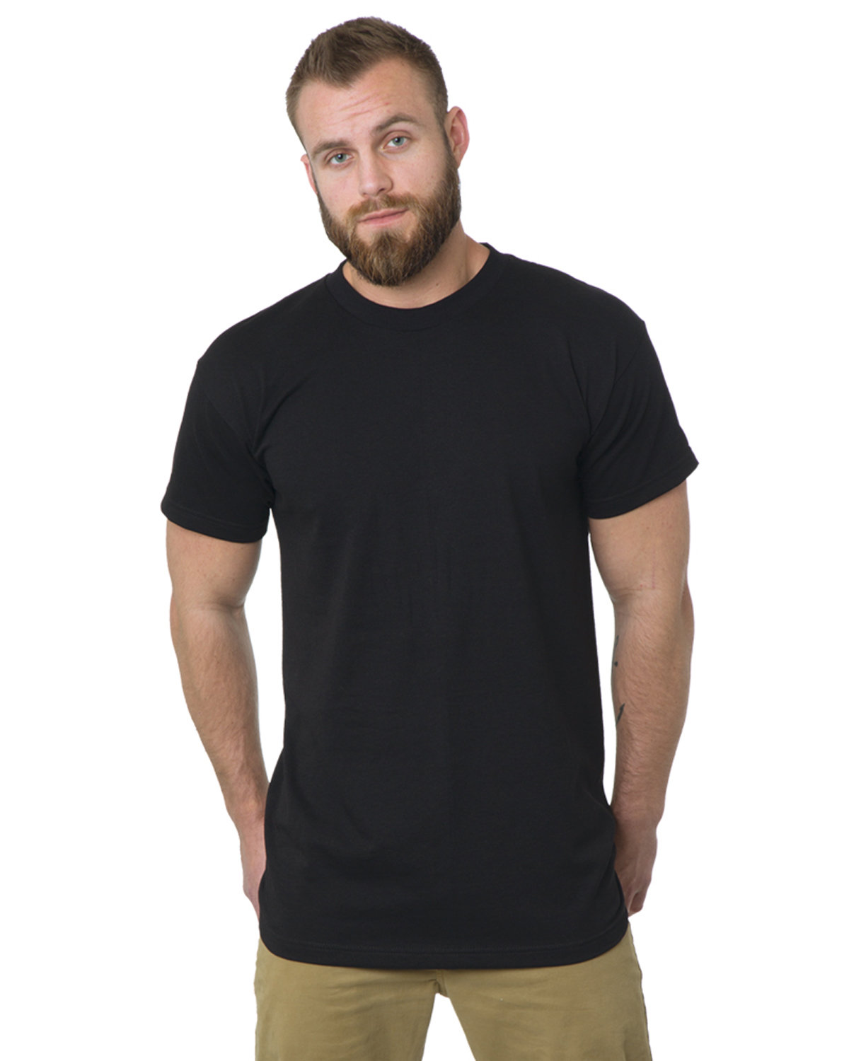 BAYSIDE Men's Tall USA Made Heavyweight T-Shirt