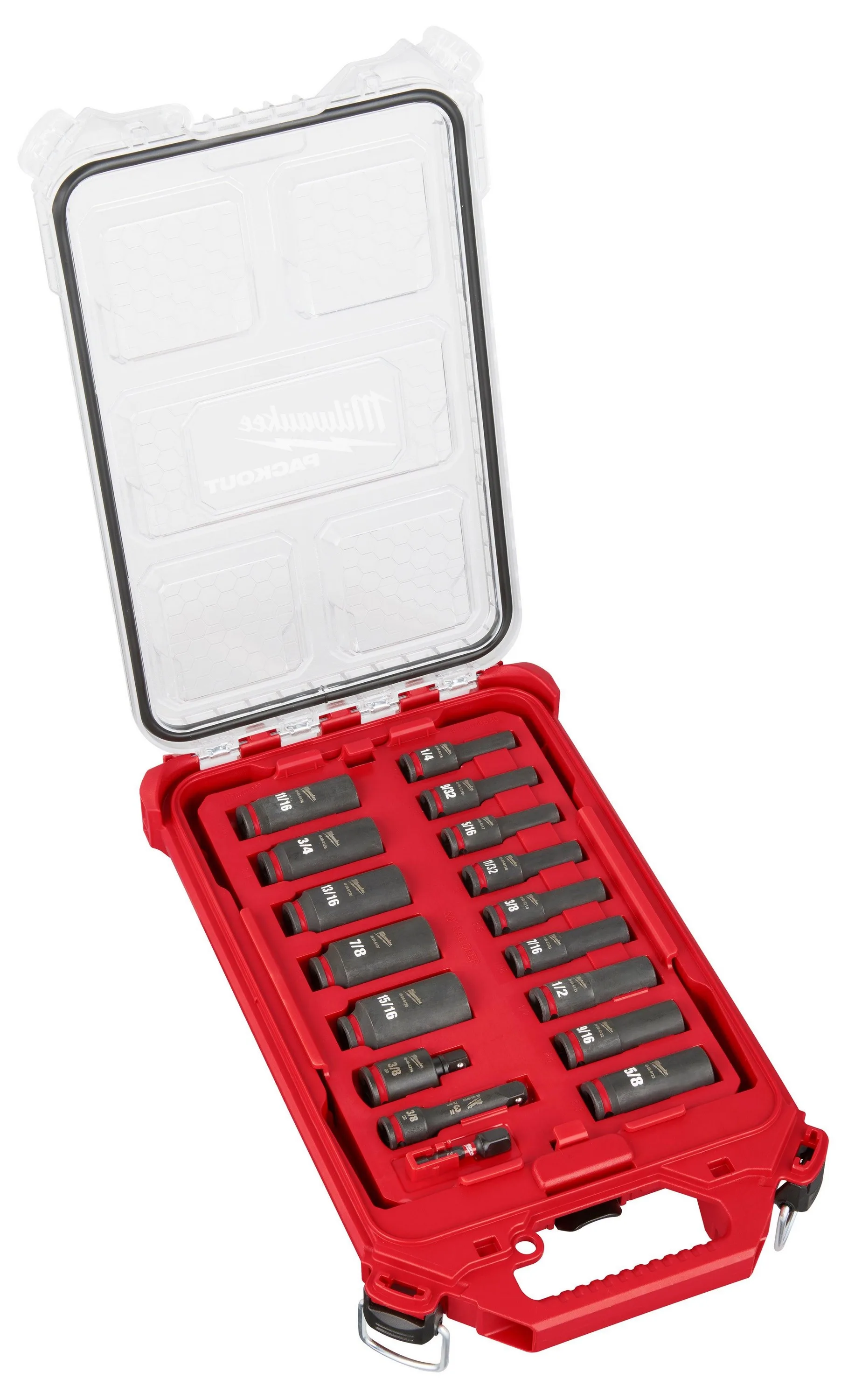 Milwaukee Shockwave Impact Duty Socket 3/8" Drive 17Pc Sae Packout Set