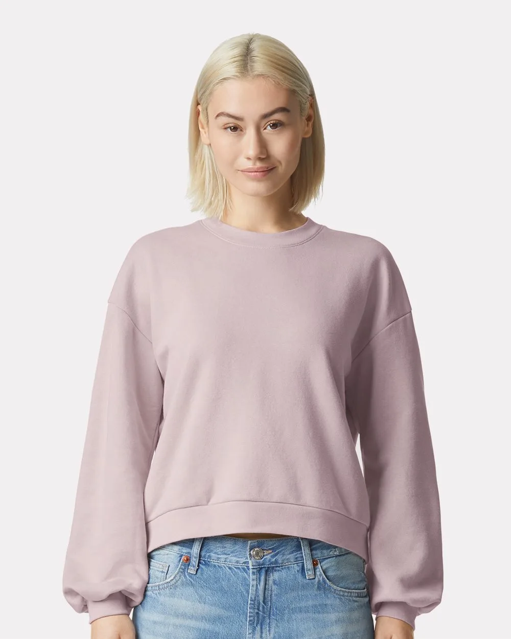 American Apparel® Ladies' ReFlex Fleece Crewneck Sweatshirt view 2