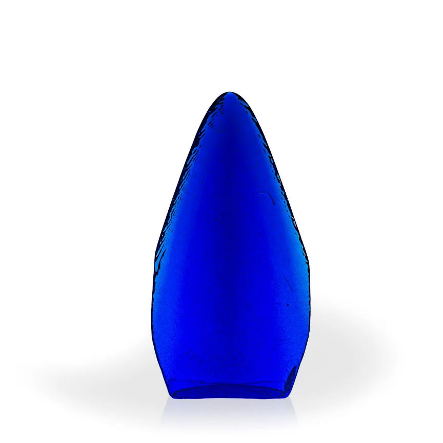 Apogee Cobalt Recycled Glass Tower Award, 10.5" view 2