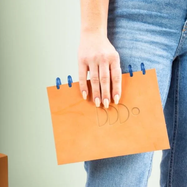 Disc-Bound Journal - Debossed Leather - Small