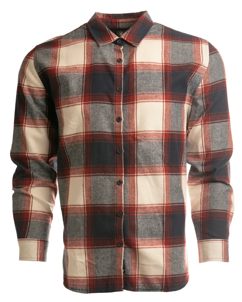 Burnside Ladies' Yarn-Dyed Long Sleeve Plaid Flannel Shirt view 4
