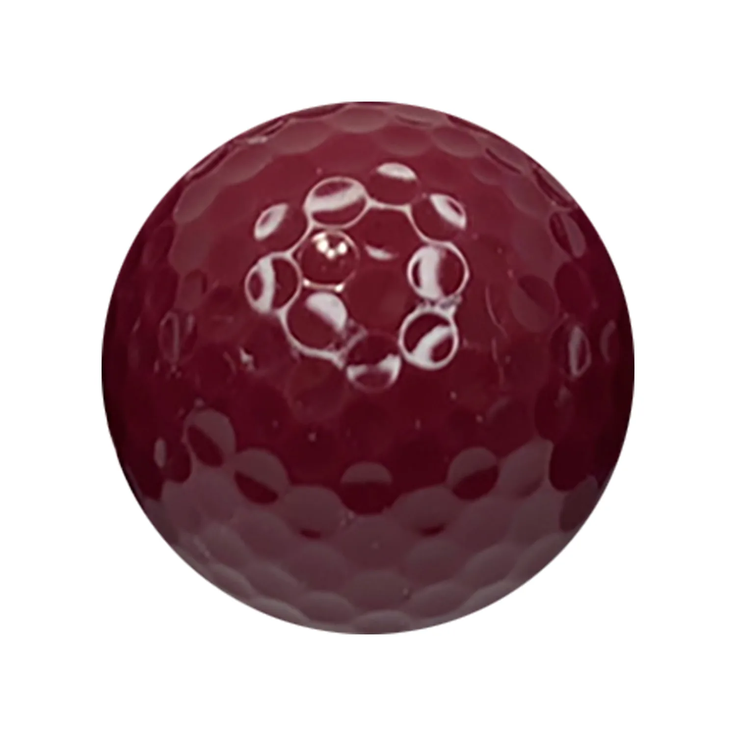 Colored Golf Balls Burgundy Red view 2