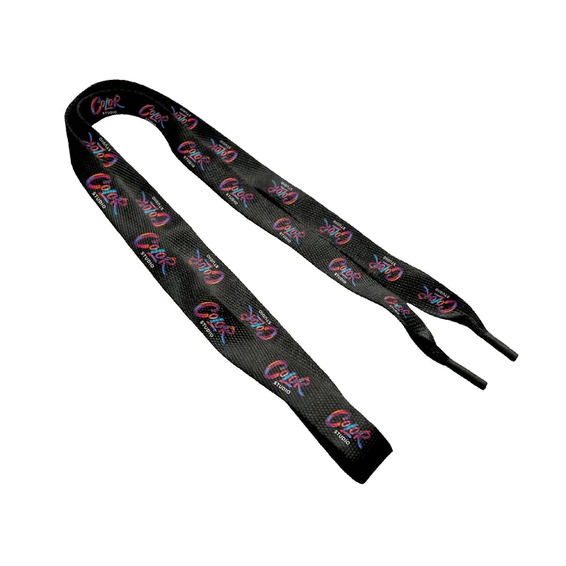 Recycled Polyester Dye Sublimated ½"x45" Shoelaces Pair (Domestically Produced)
