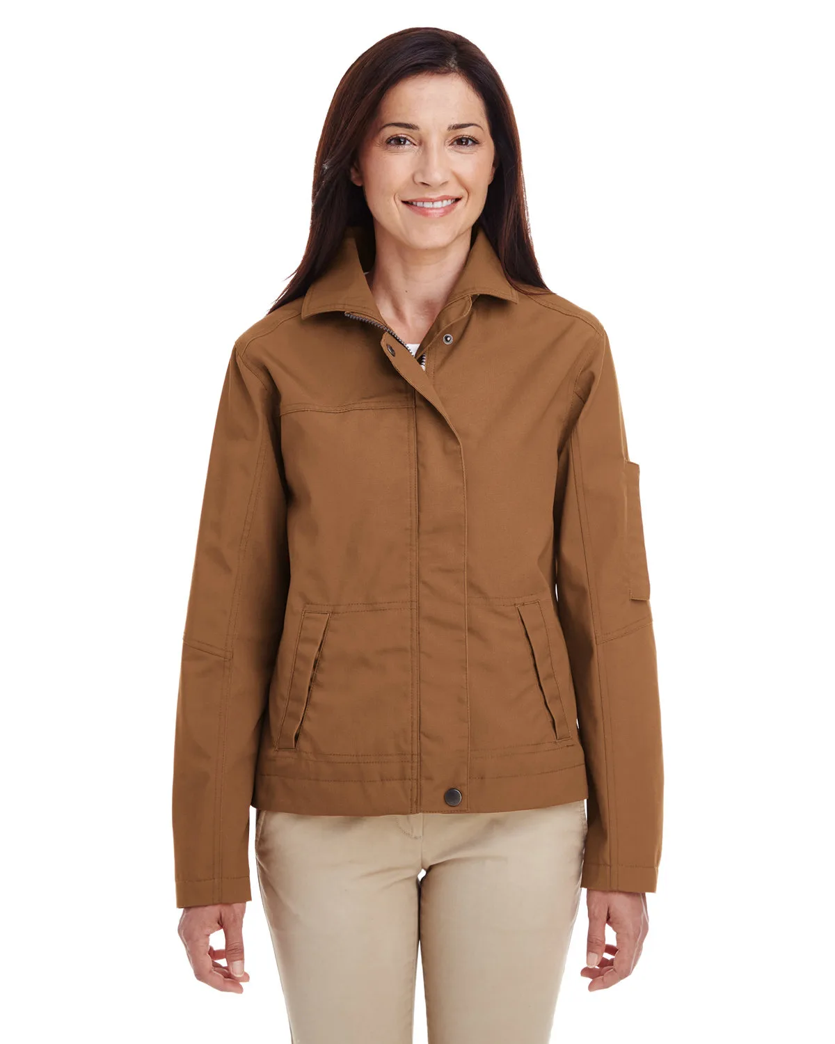 Harriton Ladies' Auxiliary Canvas Work Jacket view 4