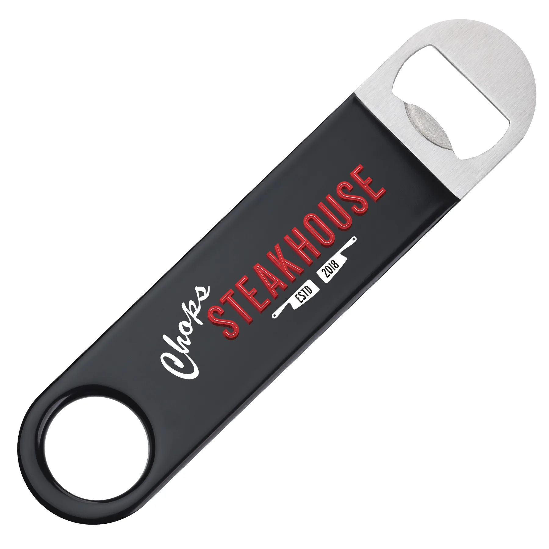 Wrapped Metal Paddle Bottle Opener view 3