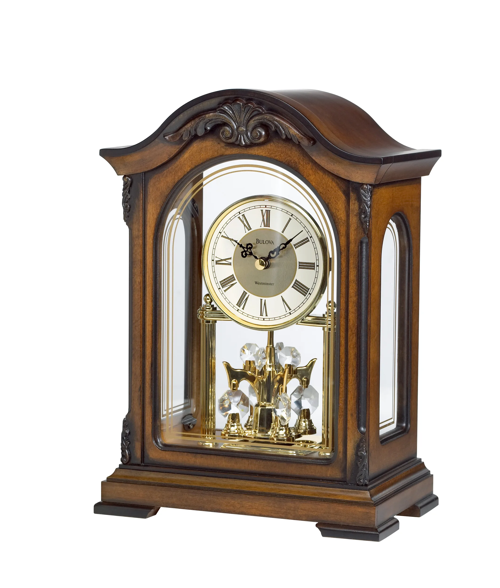 Bulova Clocks Durant Mantel Chime Clock