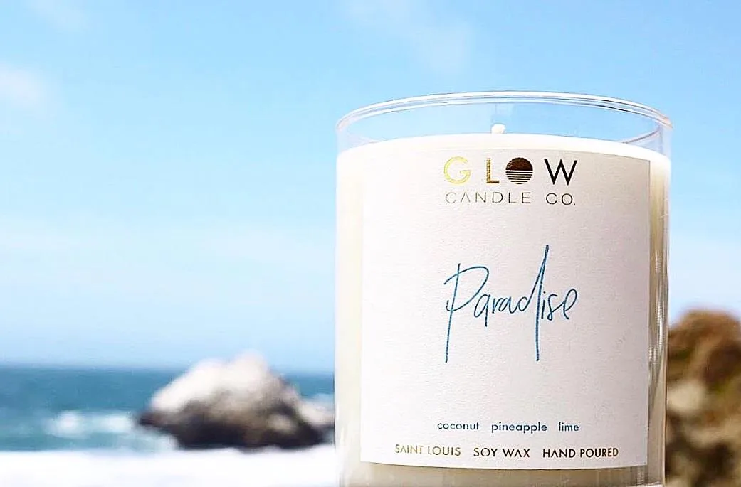 Glow Candle Company 14Oz Paradise Soy Candle
