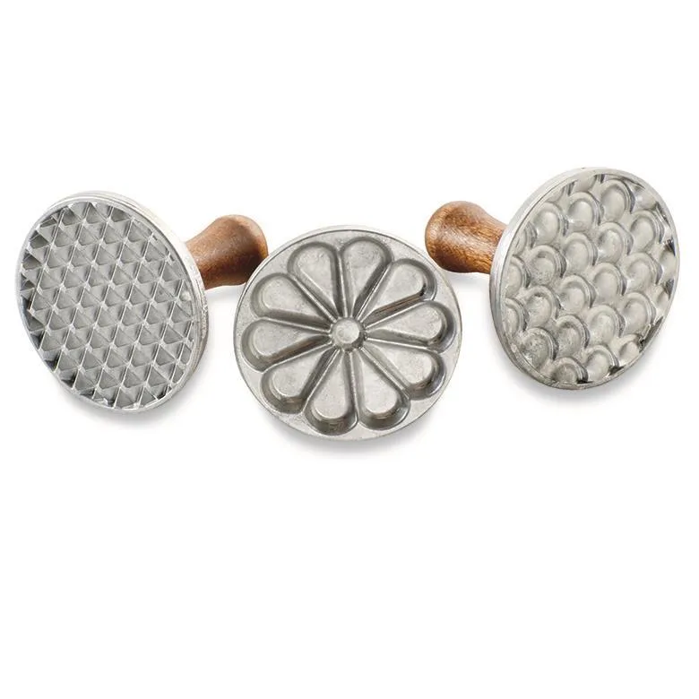 Nordic Ware All Season Cast Cookie Stamps - Set Of 3