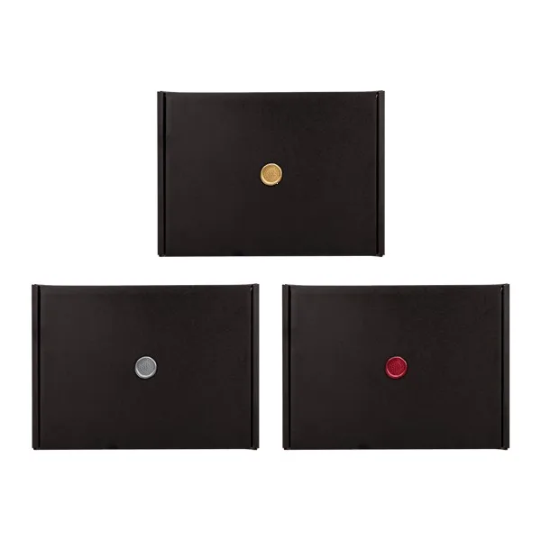Black Gift Box with Wax Stamp Decoration view 2