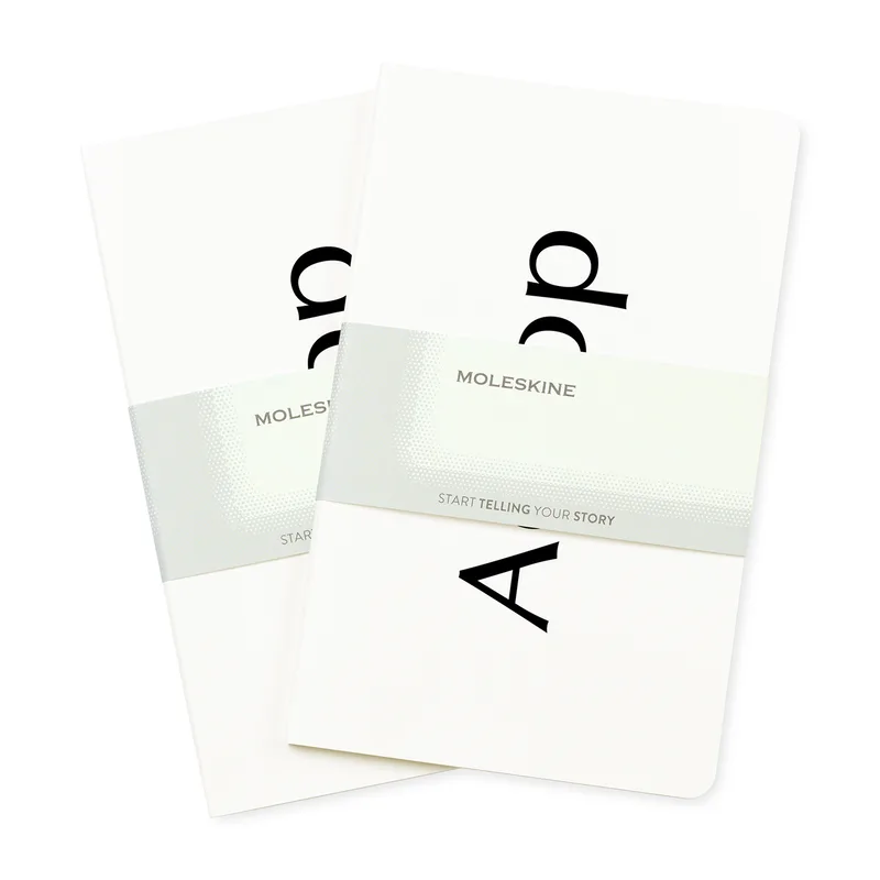 Moleskine® Large Volant 2-Pack - White