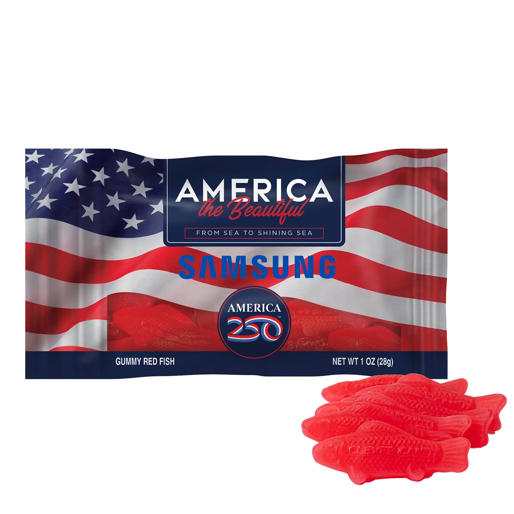 America 250- 1oz. Digibag™- Gummy Red Fish