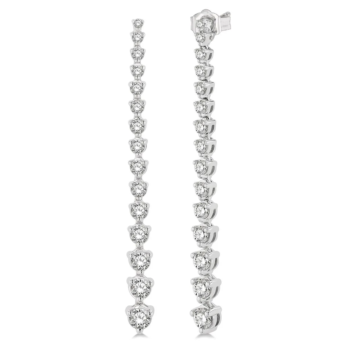 Jilco Inc Diamond Dangle Drop Earrings - 2.00twt