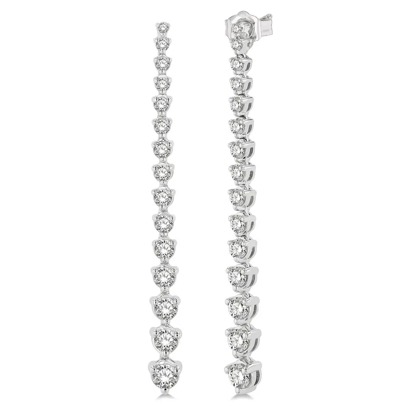 Jilco Inc Diamond Dangle Drop Earrings - 2.00twt