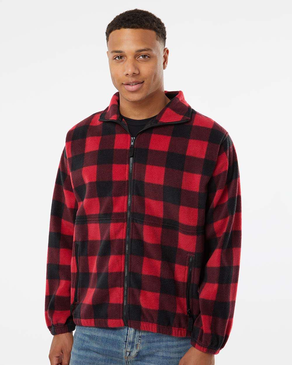 Burnside® Polar Fleece Full Zip Jacket view 6