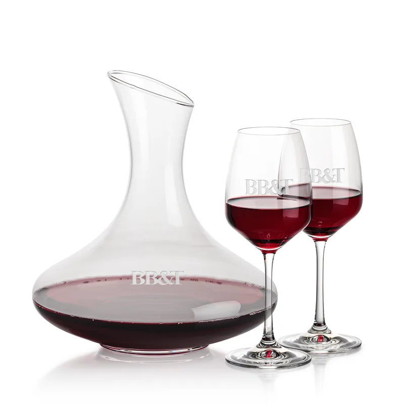 Carafe Stemmed Set, Oldham Set, Carafe & 2 Wine