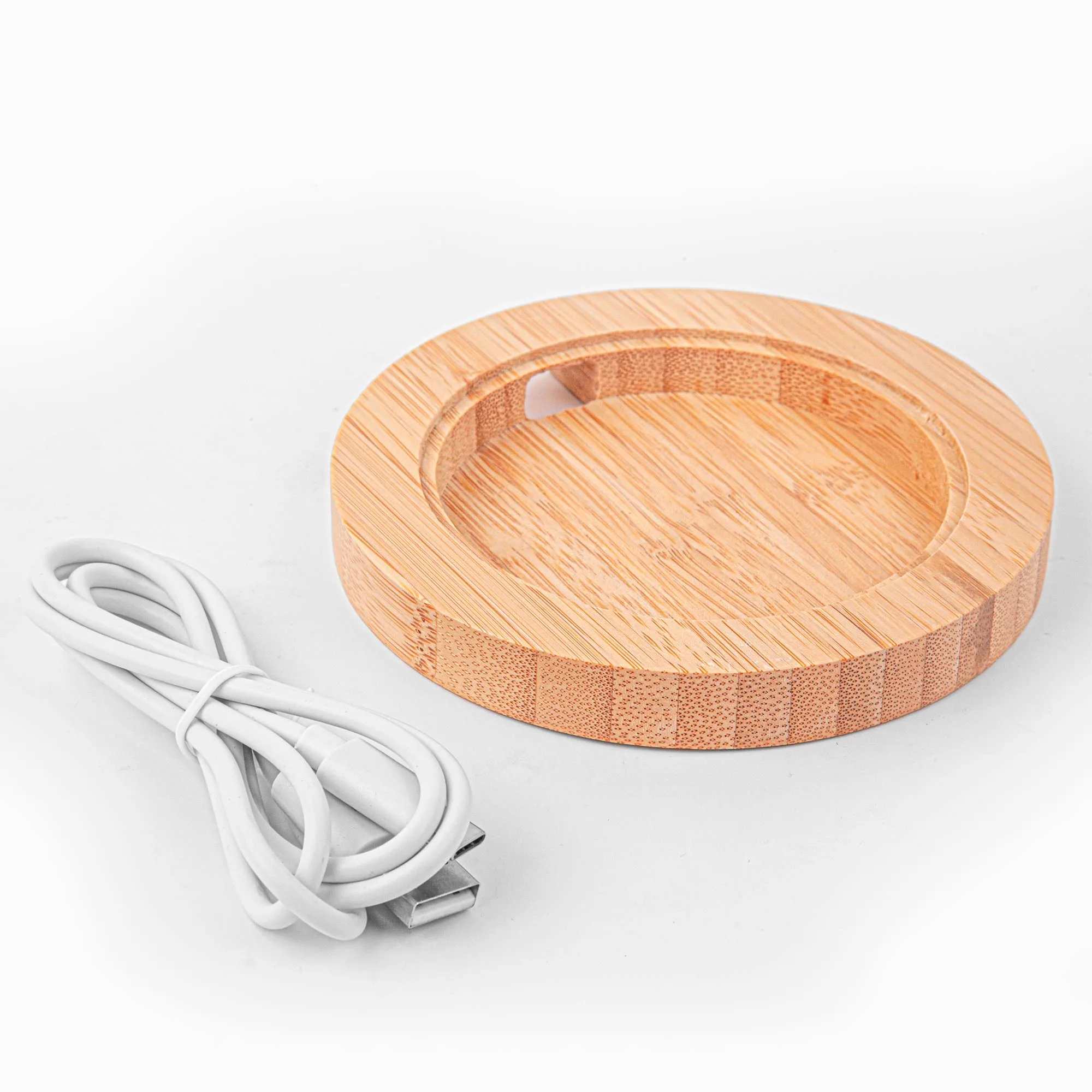 The Shreveport Wireless Charger And Bamboo Base view 4