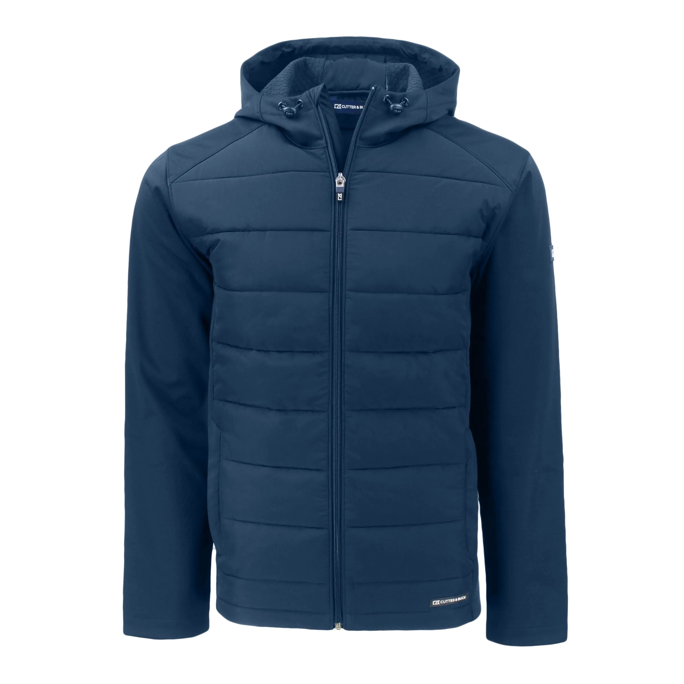 Cutter & Buck Evoke Hybrid Eco Softshell Recycled Full Zip Mens Hooded Jacket view 4