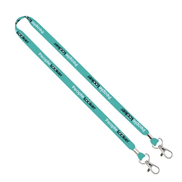 IMPORT Rush 5/8" Dye-Sublimated Lanyard with Dual Silver Crimps & Dual Silver Metal Split-Rings view 4