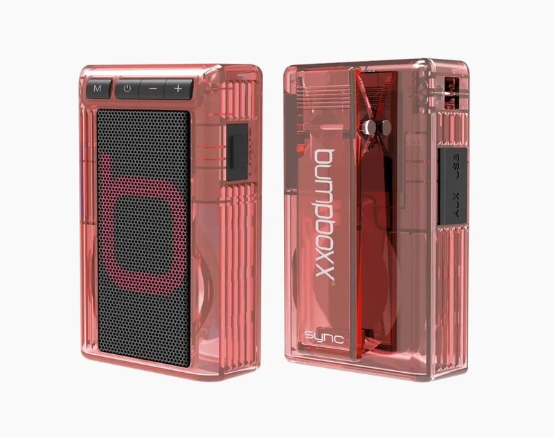 Bumpboxx Retro Pager Beeper Clear Red