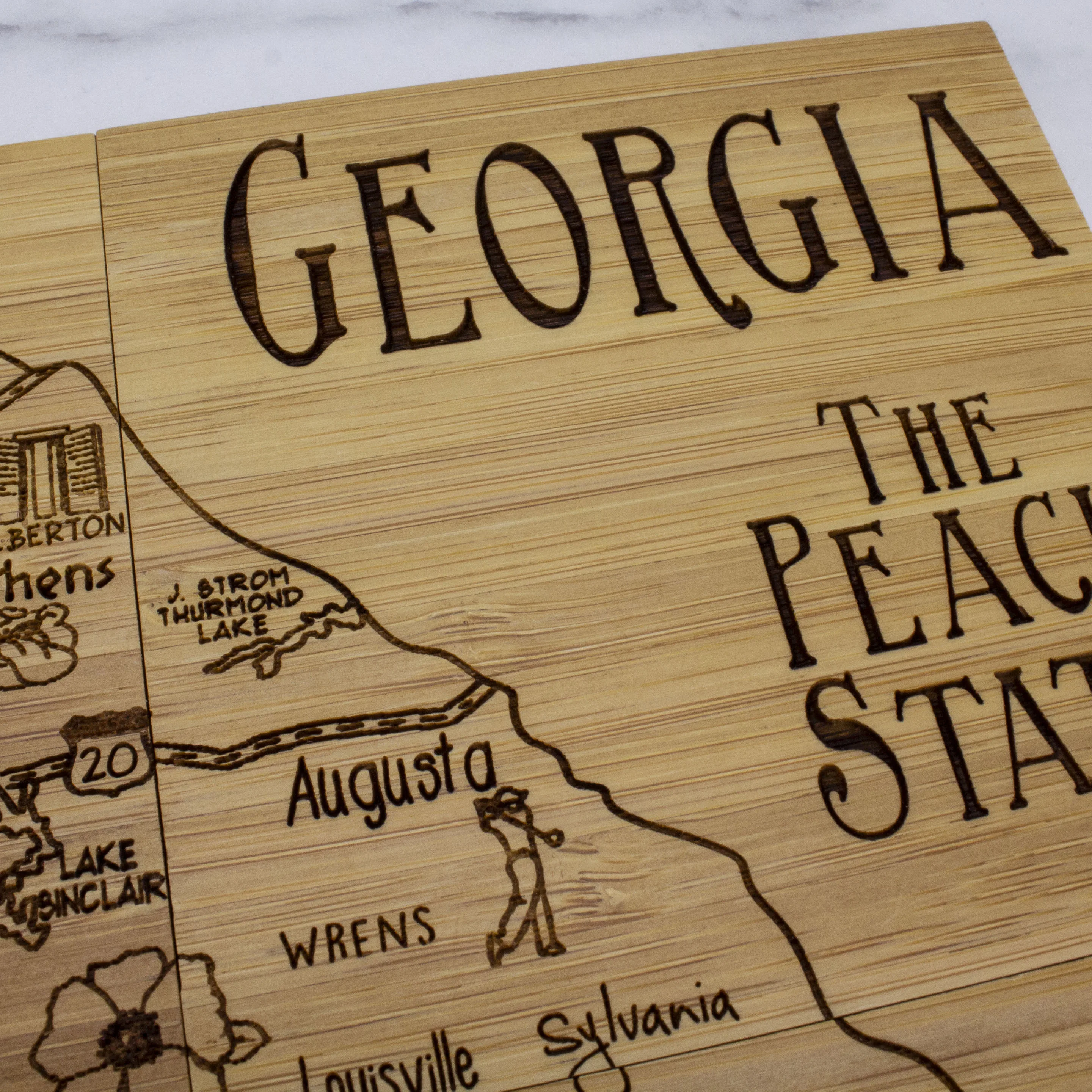 Georgia Puzzle Coaster Set view 6