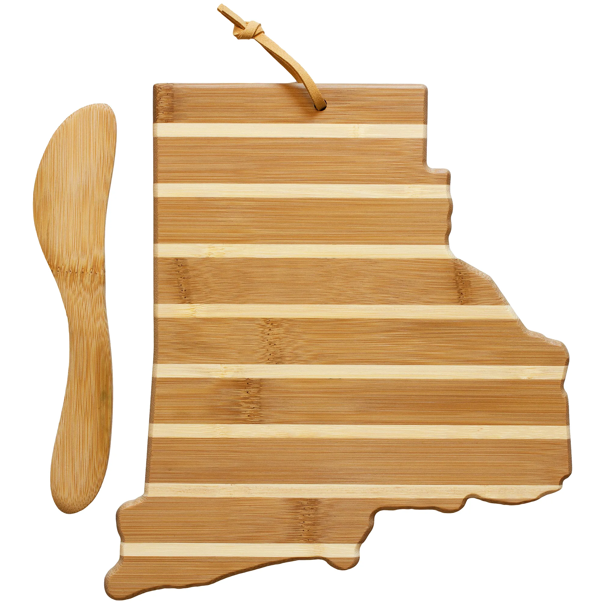 Rhode Island Charcuterie Board with Spreader Knife Gift Set view 2
