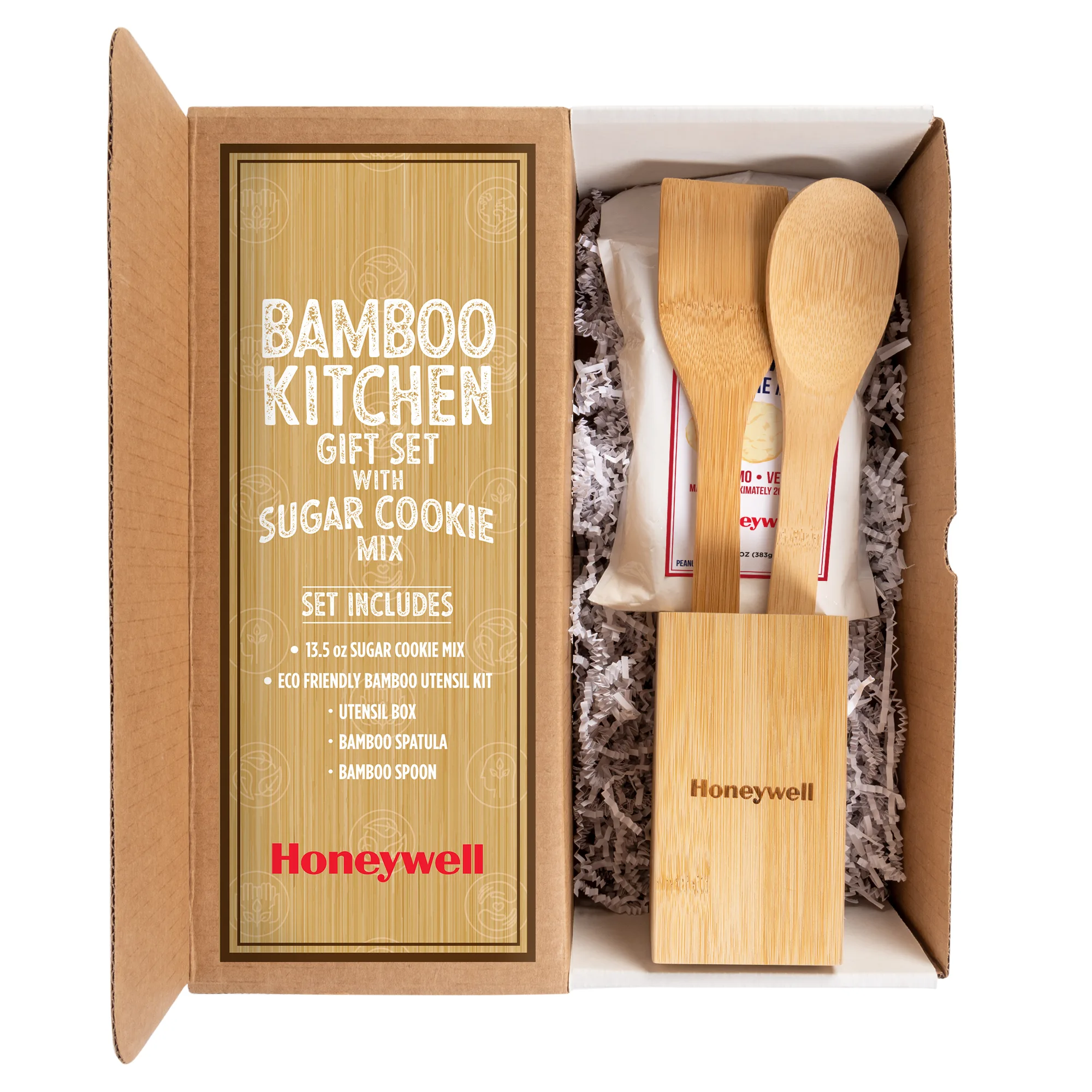 Bamboo Kitchen Gift Set with Sugar Cookie Mix view 2
