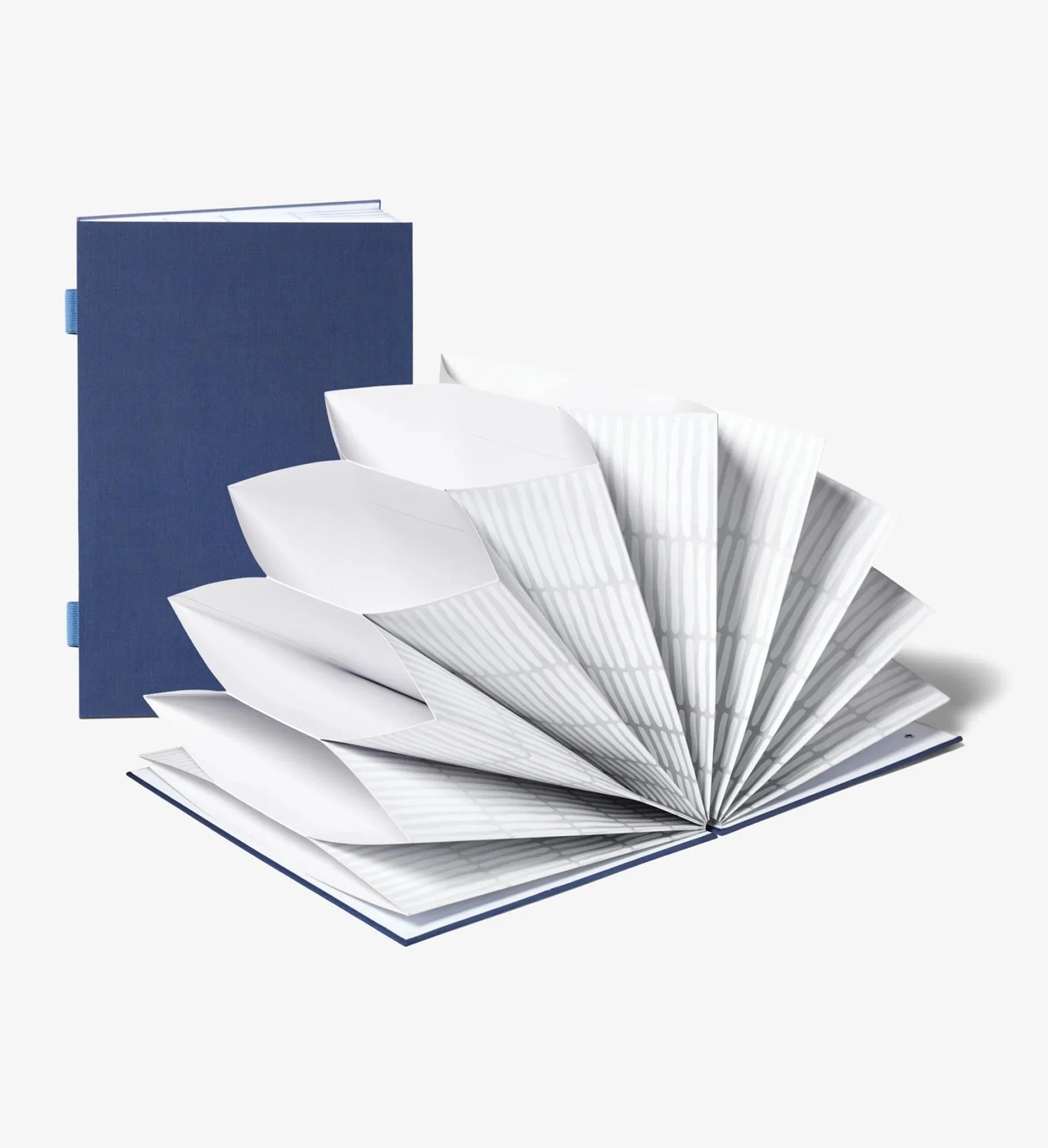 Savor Fan Folio Document Organizer - Something Blue Exterior, Neutral Interior