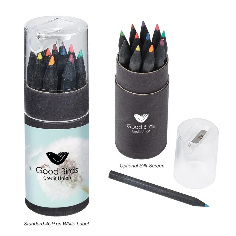Blackwood 12-piece Colored Pencil Set In Tube With Sharpener view 2