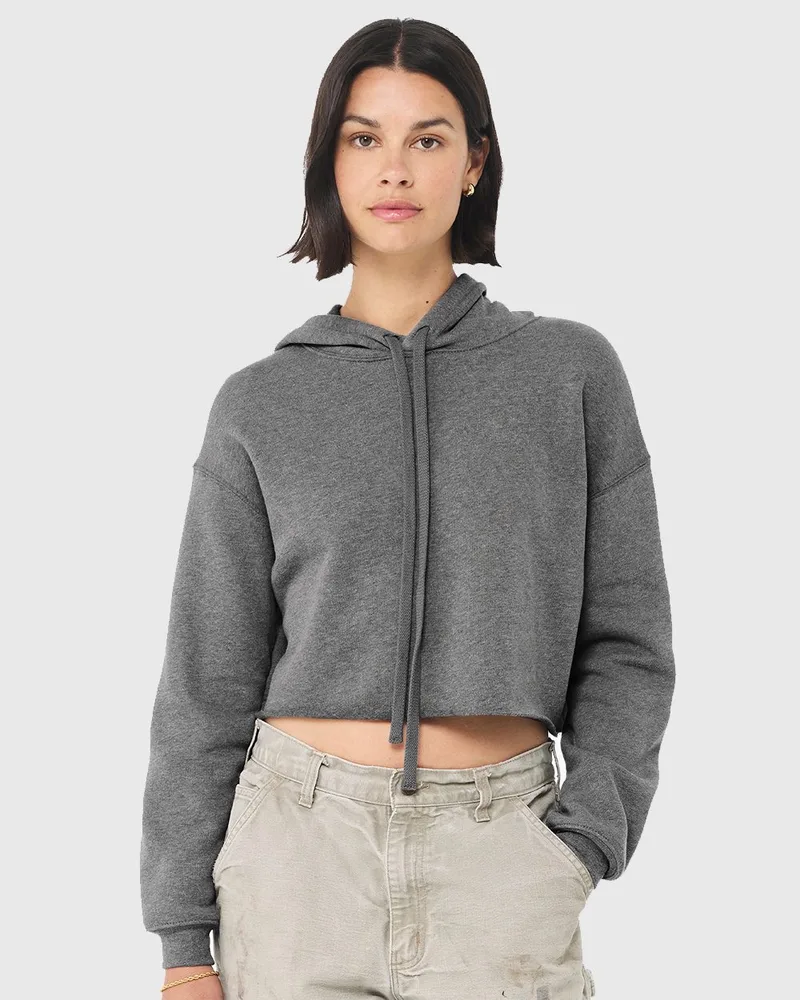 Bella+Canvas® Women's Cropped Fleece Hoodie view 2