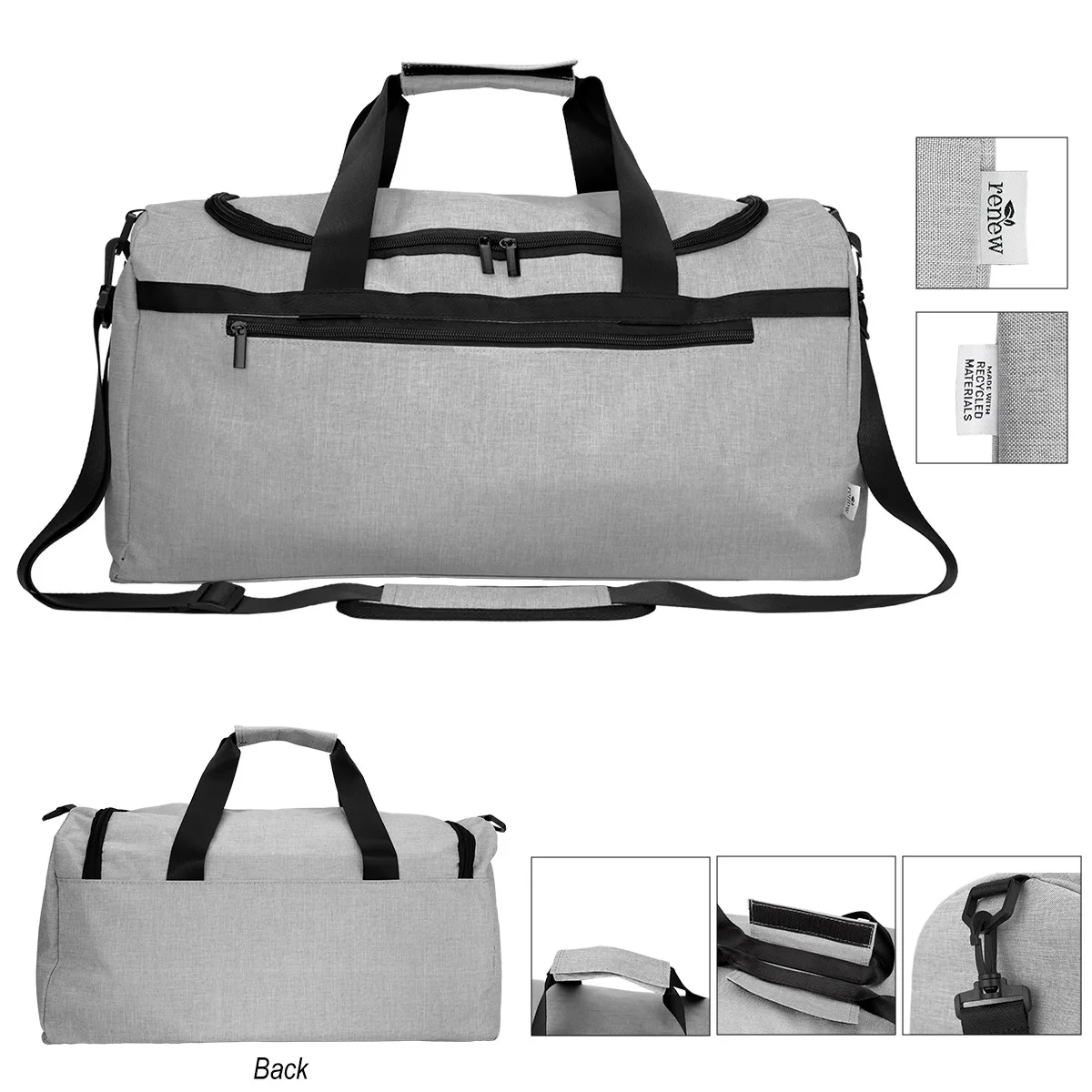 Habitat Rpet Heathered Duffel Bag view 3