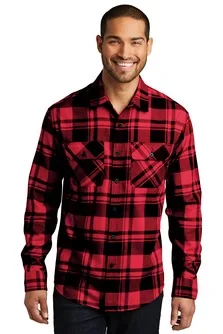 Port Authority® Plaid Flannel Shirt. view 4