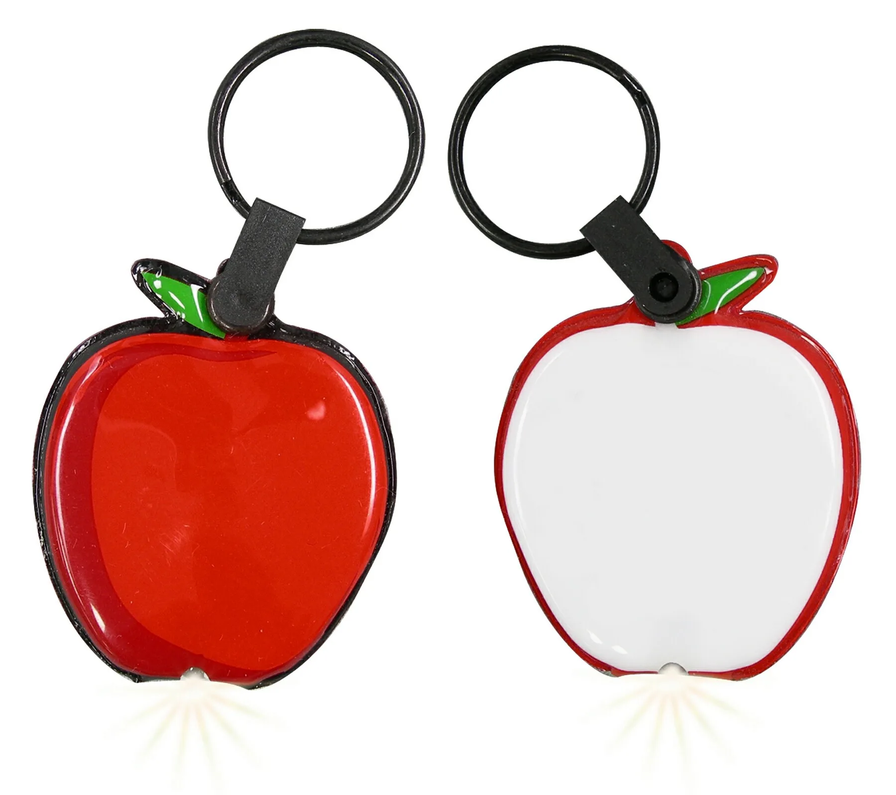 ShapeLights™ Color-A-Shape Key Ring Flashlight (Apple) view 2