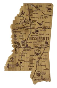 Destination Mississippi Cutting & Serving Board — Laser Engraved up to 2 Square Inches (1 side/1 location)