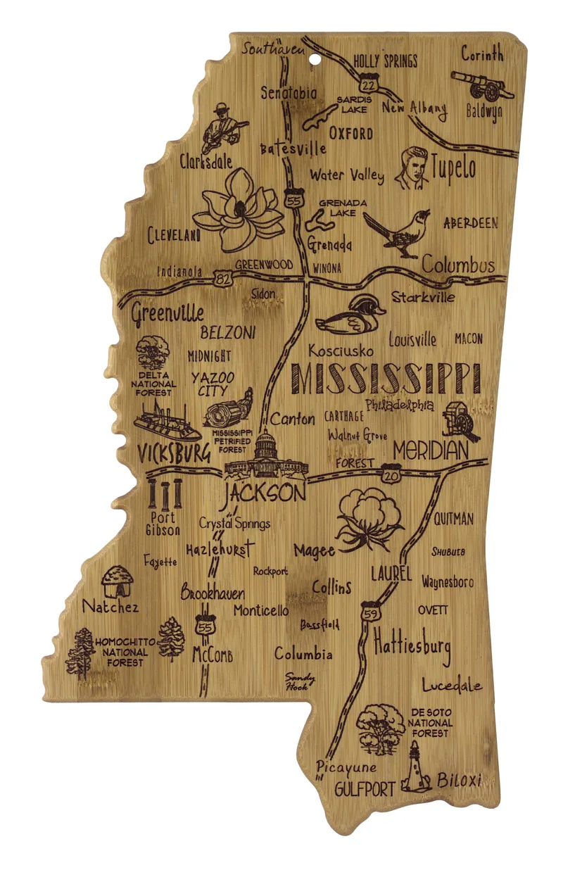Destination Mississippi Cutting & Serving Board