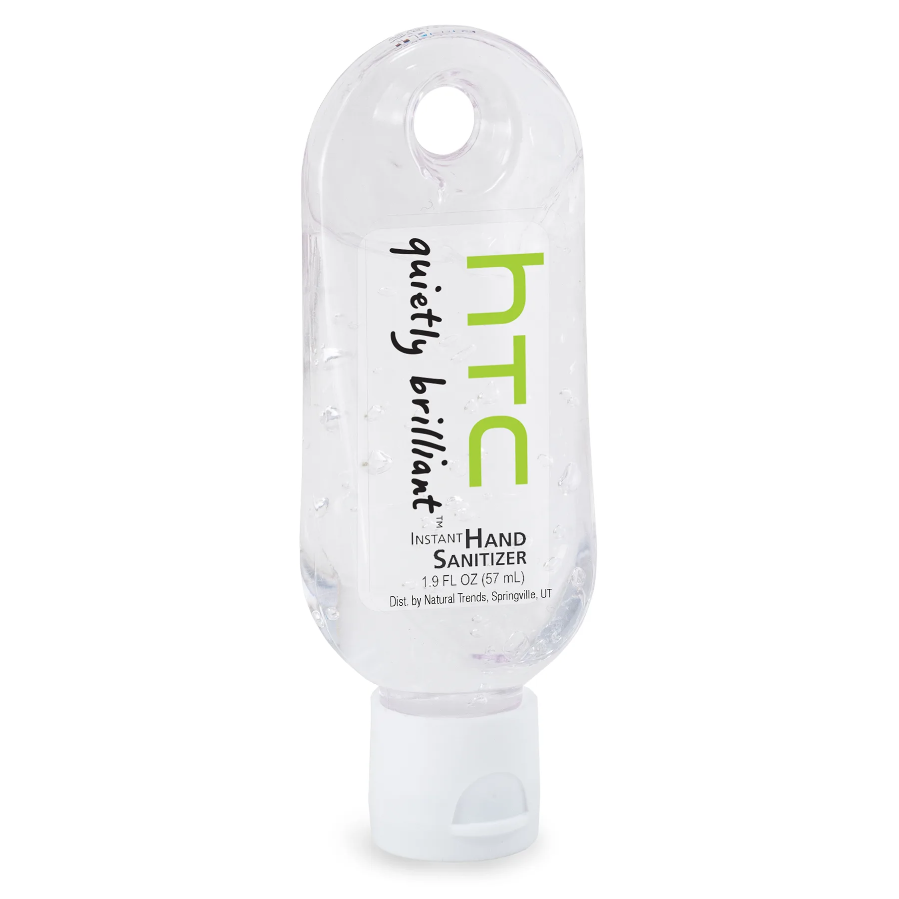 1.9 oz Instant Hand Sanitizer Gel in Keychain Bottle