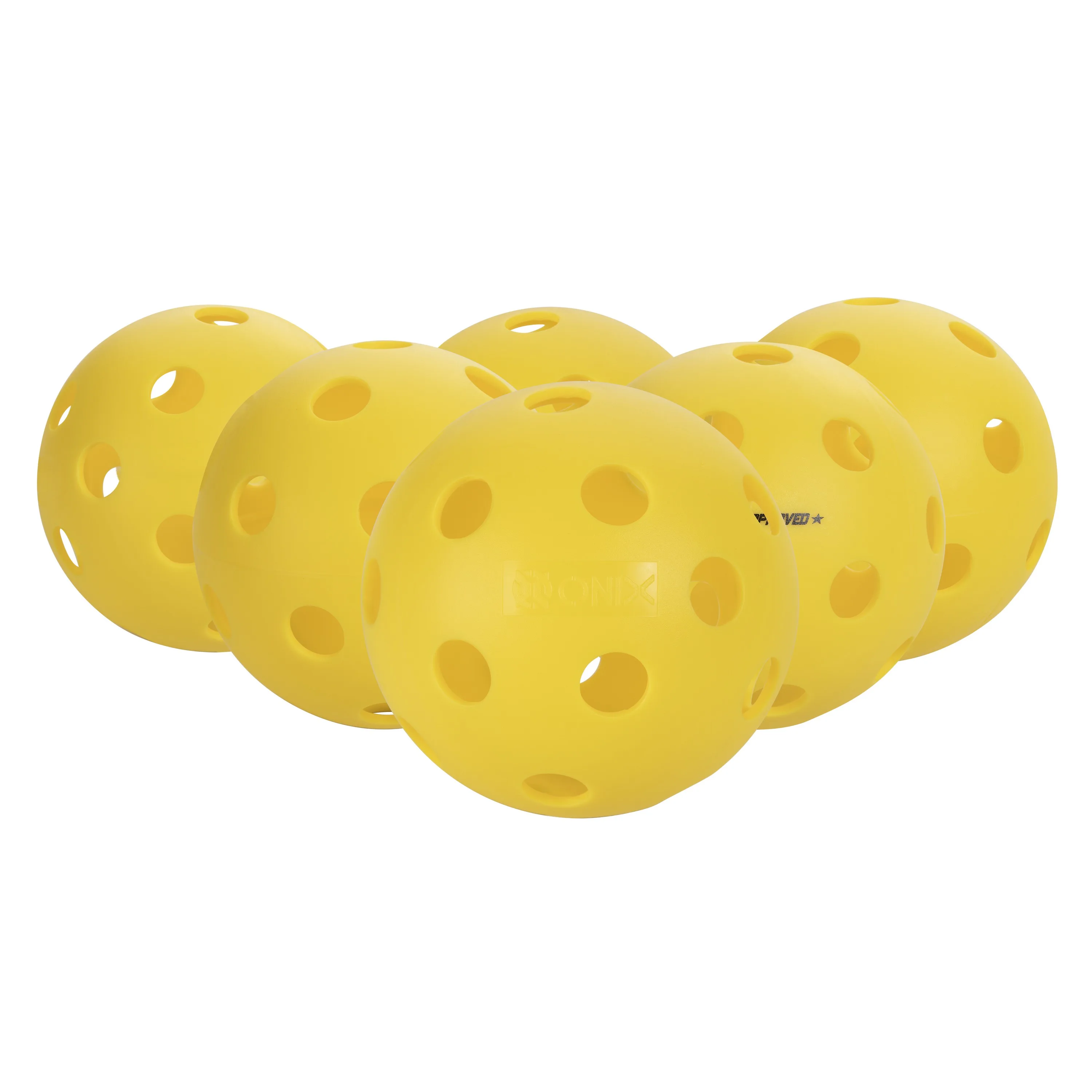 Escalade Sports Onix - Fuse Pickleball Balls 6-Pack - Yellow