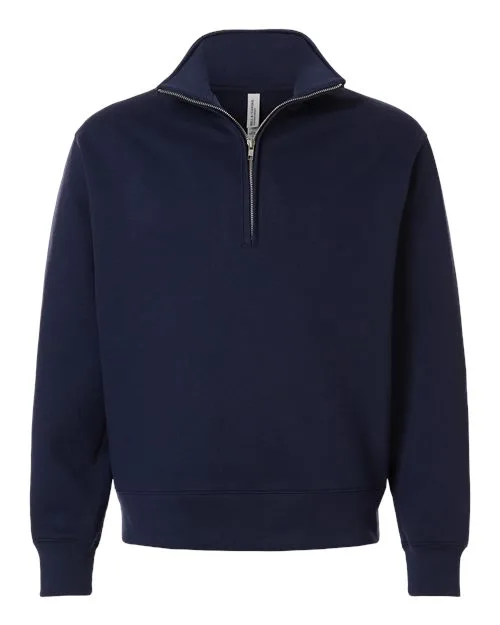Bella+Canvas® Unisex 10 Oz. Quarter-Zip Pullover Sweatshirt view 4