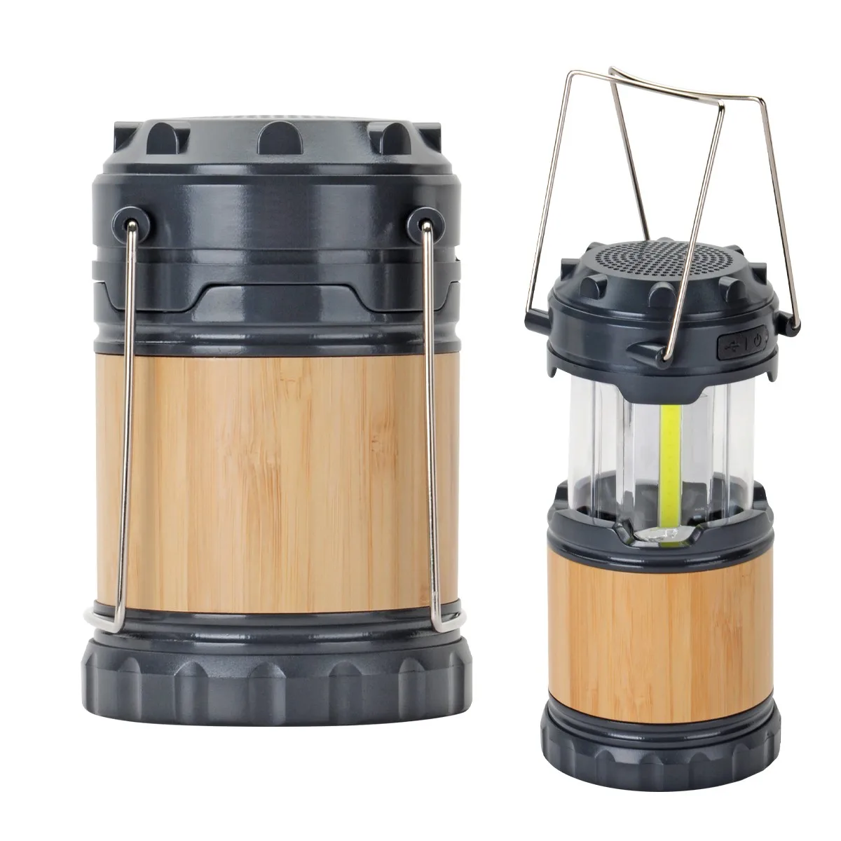 Bamboo Pop-up Lantern With Speaker view 2