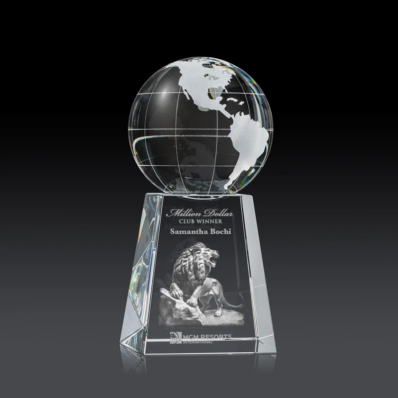 Globe on Tall Base Award