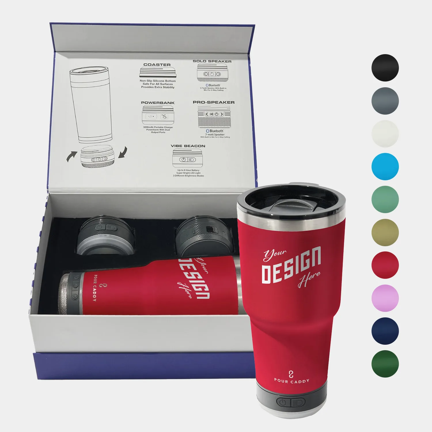 Pour Caddy® Go Caddy 28 Oz. Tumbler Gift Set