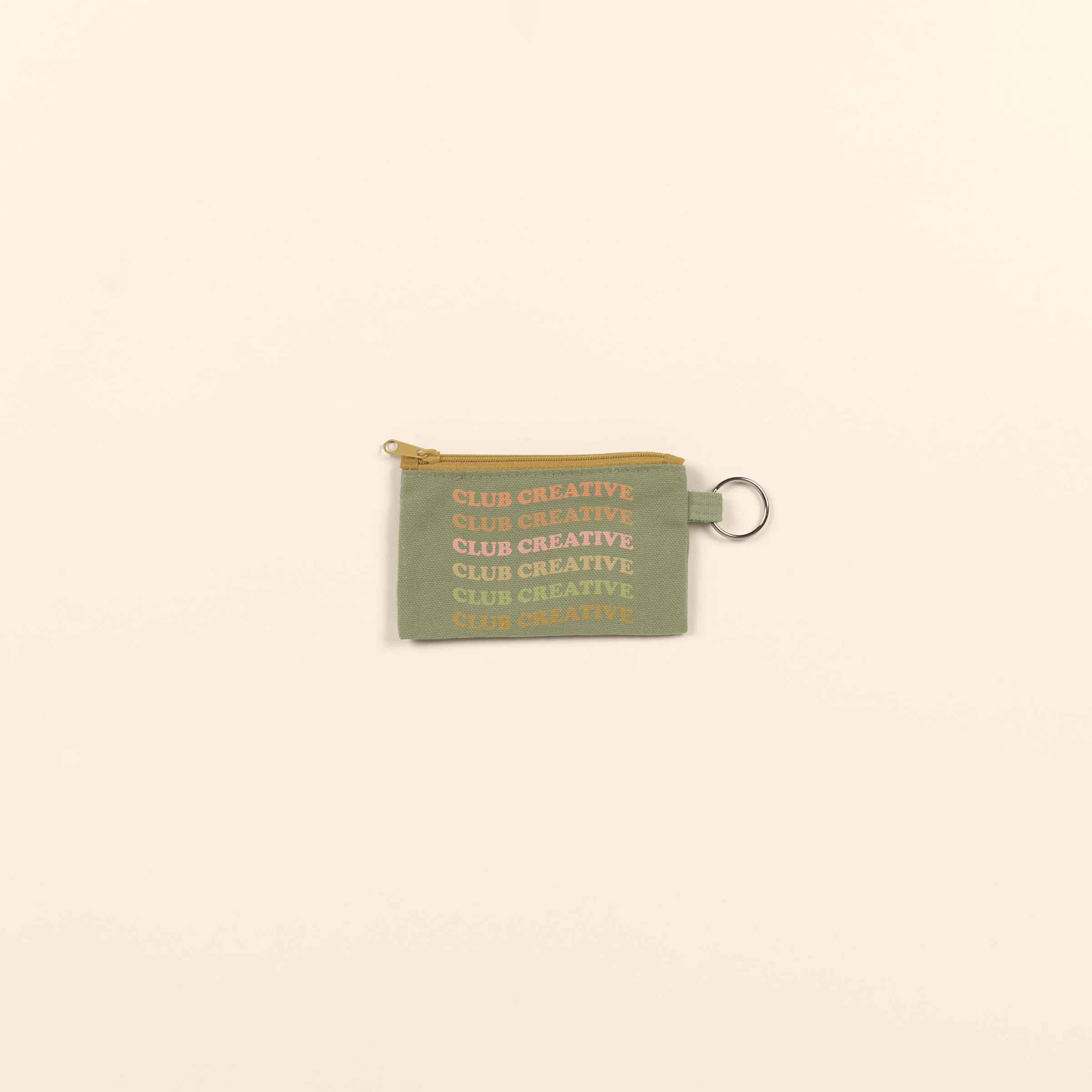 Penny Key Ring - 4CP Pigment Dyed Canvas view 4