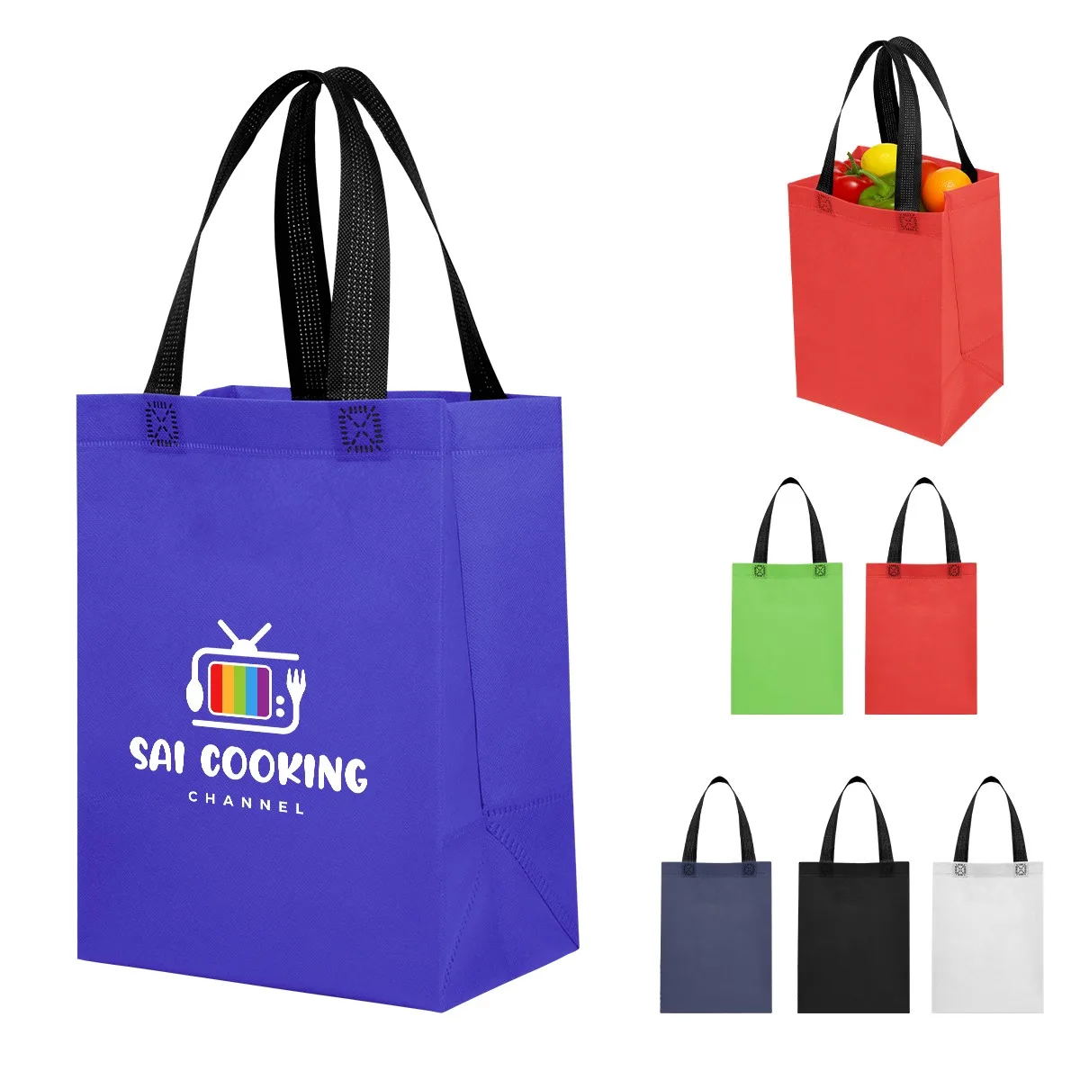 Bennett Recycled Non-woven Laminated Tote Bag view 2