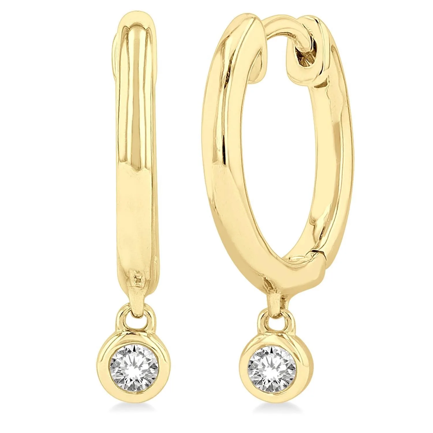 Jilco Inc Diamond Earrings - Yellow Gold .10twt